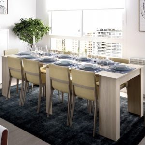 Mesa comedor extensible de gran capacidad largo 2,30m