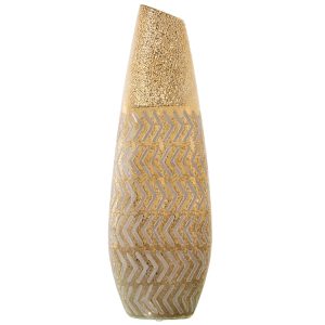 Jarrón dorado decoración alto 49 cm