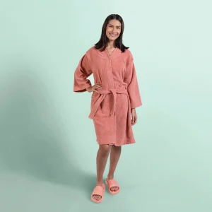 Bata De Baño Tulum Deep Rose