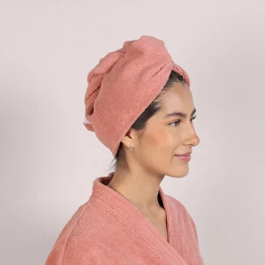 Toalla Para Cabeza Tulum Deep Rose