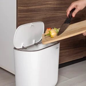 Bote De Basura Blanco