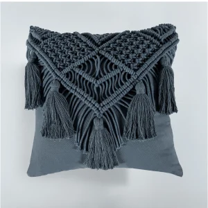 Funda De Cojín Macrame Indigo