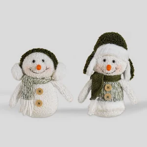 Adorno Navideño Monos De Nieve