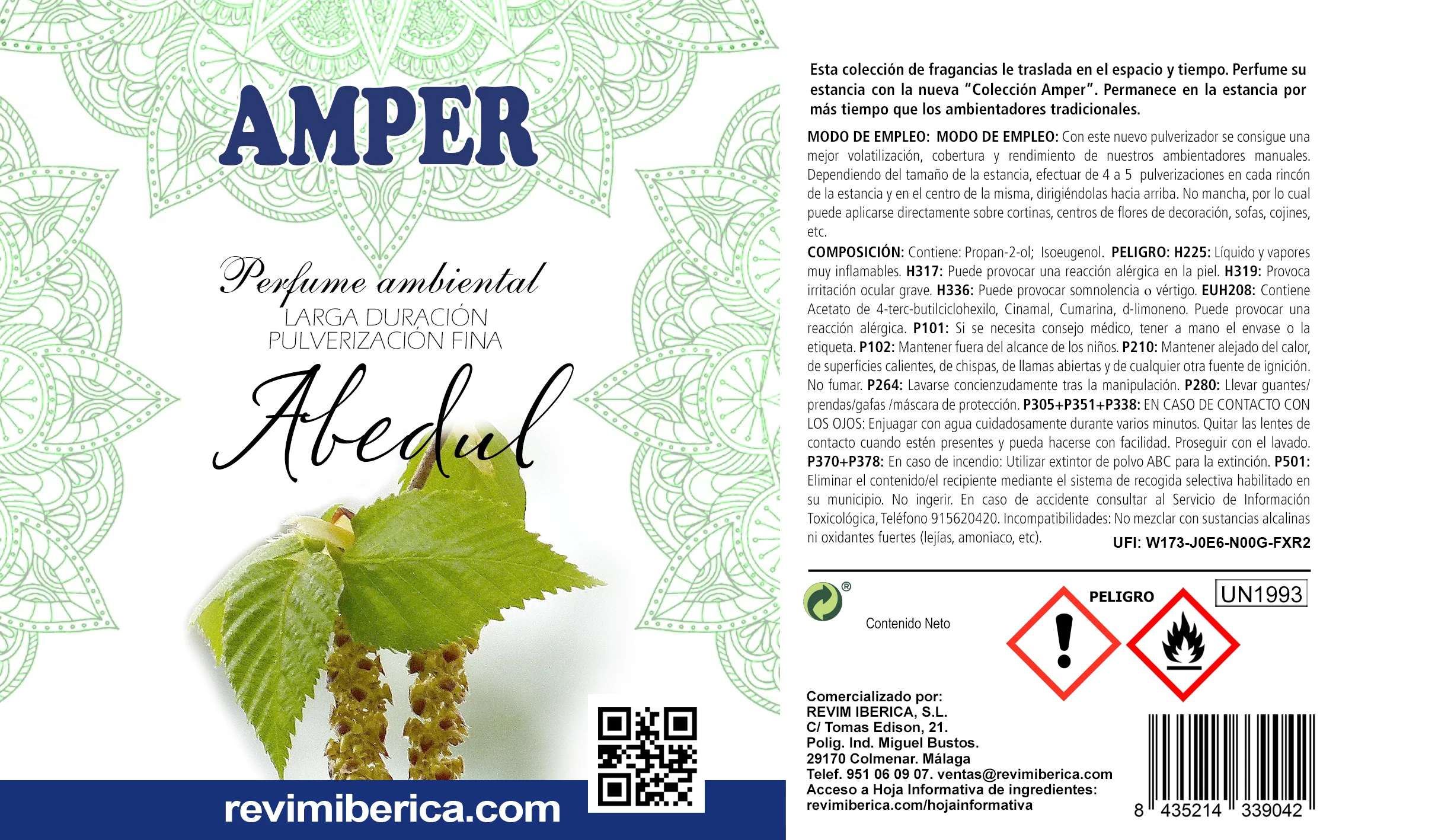 Ambientador AMPER de Abedul | Elegancia Natural con Toque Amaderado - Imagen 6