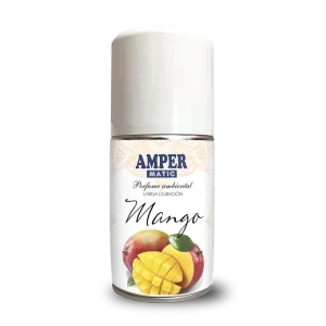 Ambientador aerosol, recambio difusor automático y manual. Aroma MANGO. Aroma fresco y veraniego. AMPER MANGO (250ml)