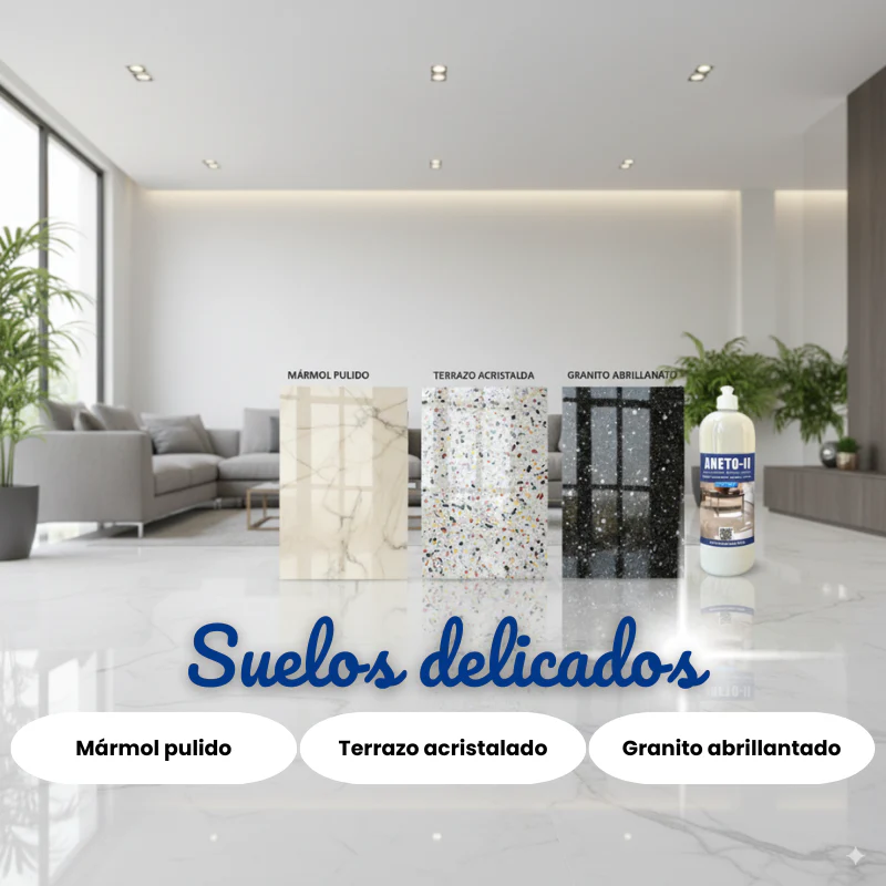 Fregasuelos Limpiador y Abrillantador ANETO-ll | Mármol, Terrazo y Suelos Delicados - Imagen 5