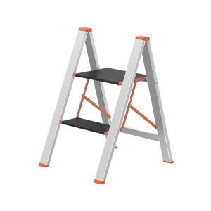 Escalera de 2 Peldaños Plata