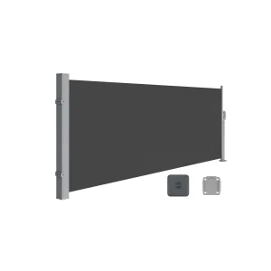 Toldo Lateral Acero Resistente Extensible para Balcón Terraza Jardín