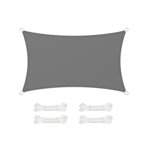 Vela de Sombra Impermeable con Columna de Agua Protección UV 93%