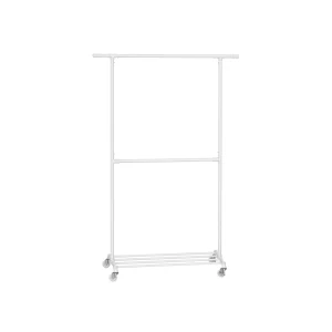 Burro Perchero Doble con Ruedas