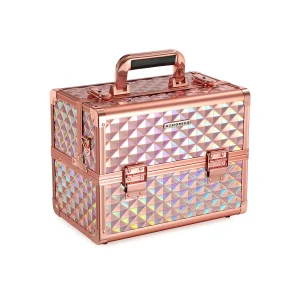 Maletín de Maquillaje con Cerradura y Correa de Hombro