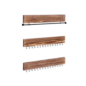 Juego de 3 Estanterías de Joyas a la Pared