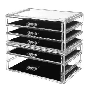 Organizador de Maquillaje Apilable Transparente