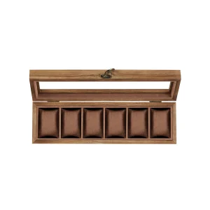 Caja para Relojes con 6 Compartimentos Nogal Rústico