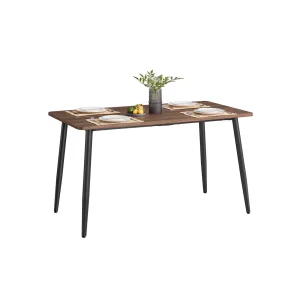 Mesa de comedor moderna de estilo rústico para 4-6 personas