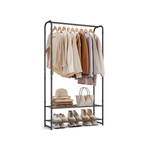 Perchero con Estantes de Almacenamiento