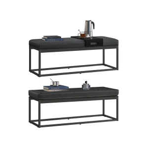 Luiz Colección - Banco de Cama Negro Tinta