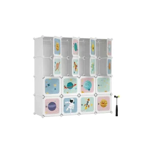 Estantería Modular 123 x 41 x 123 cm Blanco