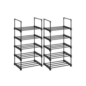 Estante Zapatero para Zapatos Metal Apilable Ahorra Espacio Almacenaje Multifuncional