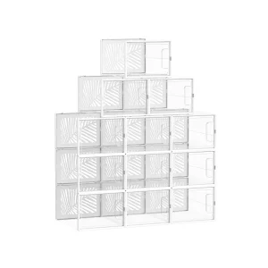 12 Cajas para Zapatos Transparentes