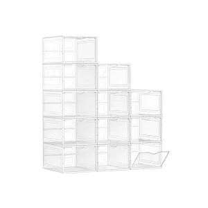 Cajas de Zapatos Apilables de Plástico