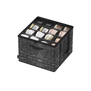 Organizador de zapatos con tapa transparente y asas prácticas