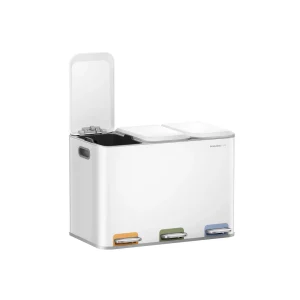 Papelera de Cocina Triple con Pedales