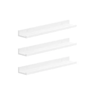 Juego de 3 Estantes de Pared 60 cm Blanco