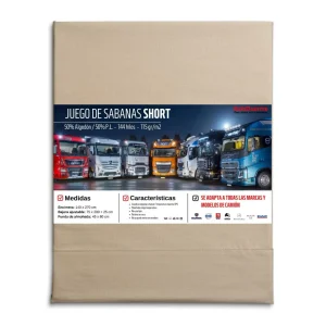 JUEGO DE SÁBANAS PARA CAMIÓN SHORT