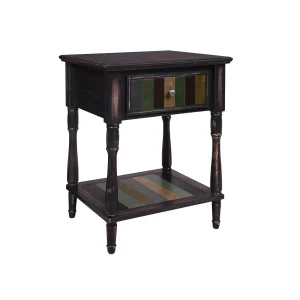 Mesa Auxiliar Colorida Del Cajón