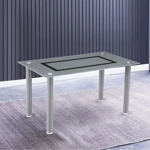MESA COMEDOR CRISTAL GREY