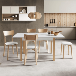 Mesa de cocina extensible de 110×70 cm a 160x70cm