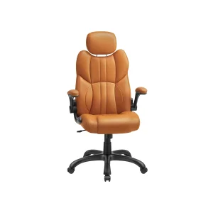 Silla de Oficina Ergonómica Marrón Caramelo