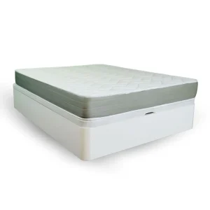 PACK COLCHÓN FIBRA STRECH Y CANAPÉ DE MADERA