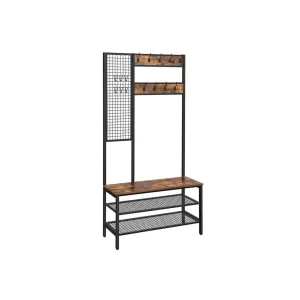 Perchero con Pared de Rejilla