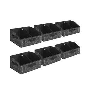 Conjunto de cajas plegables de tela para organización