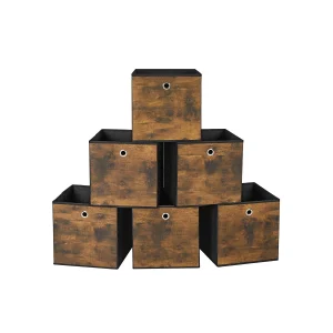 Caja Almacenaje con Asa Organizadora de Tela Oxford y Tela no Tejida Ajustable Plegable