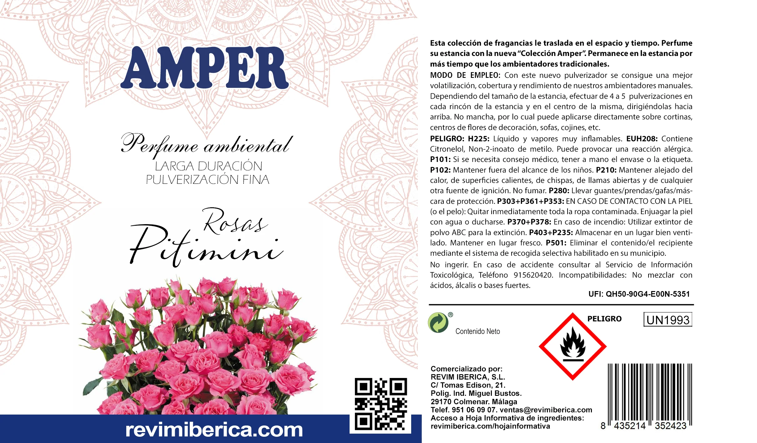Ambientador de Rosas de Pitiminí | Elegancia Floral con Fondo Cítrico - Imagen 8