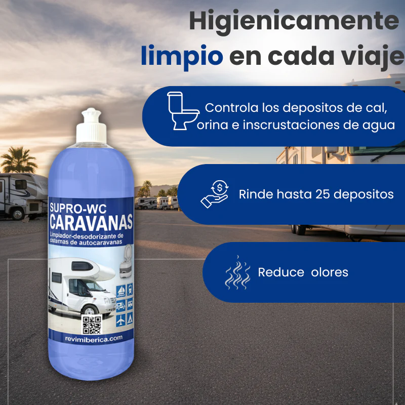 Limpiador de Cisternas para Autocaravanas | Elimina Olores y Limpia Fácil. SUPRO WC CARAVANAS - Imagen 5