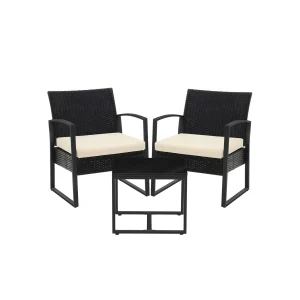 Conjunto de Muebles de jardín Ratán para Balcón Terraza al Aire Libre