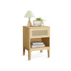 Mesita de Noche Bohemia con Cajón