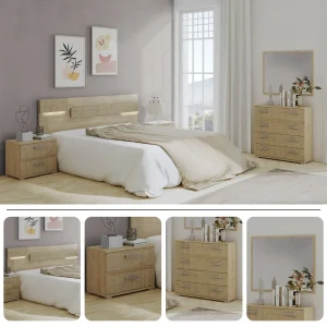 CONJUNTO DE DORMITORIO MATRIMONIO EBRO