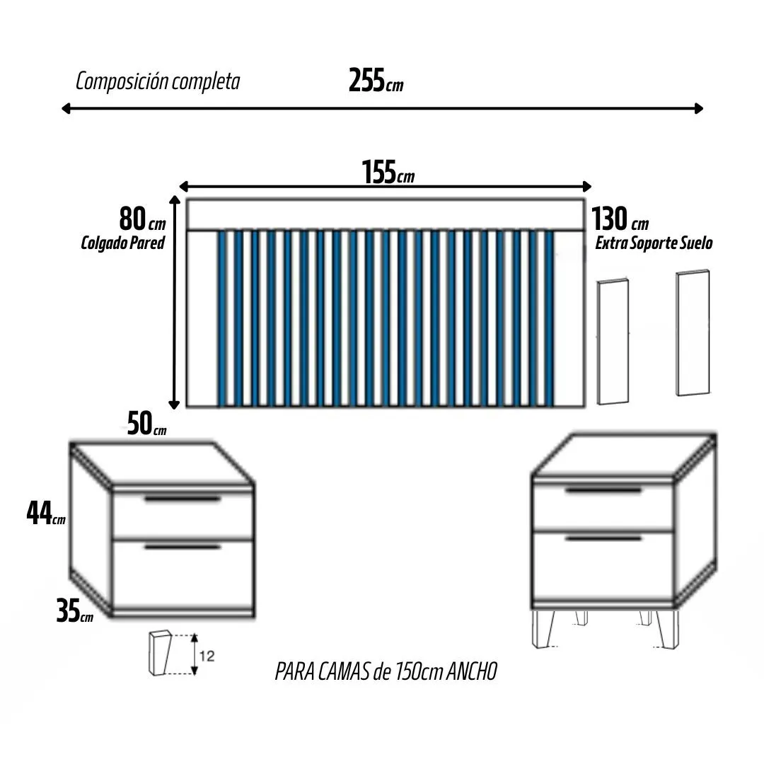 PACK DORMITORIO CROMA - Imagen 5