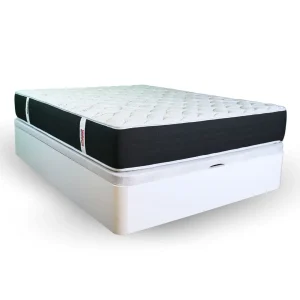 PACK COLCHÓN CARBONO + CANAPÉ DE MADERA + ALMOHADA