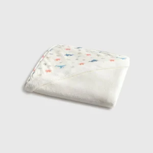 Toalla capucha estampado animales marinos Sealu