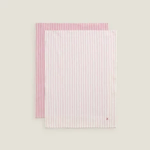 Set de 2 trapos de algodón rayas Cocinar