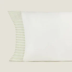 Funda de almohada algodón 180 hilos rayas Crese