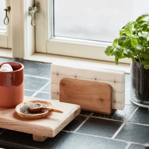 Servilletero en madera de acacia Servihold