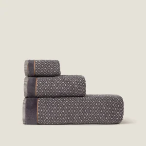 Toalla baño rizo algodón jacquard Gilbert
