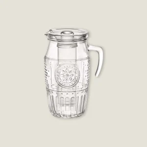 Jarra de cristal con tapa y asa Romanticj